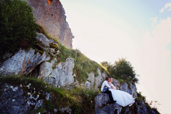 trash the dress au chateau de montségur