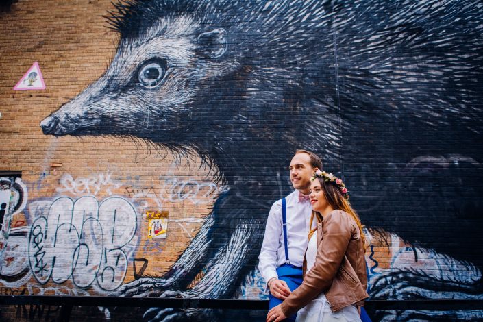 wedding photographer in shoreditch and brick lane, london
