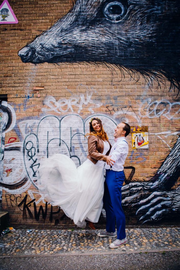 wedding photographer in shoreditch and brick lane, london