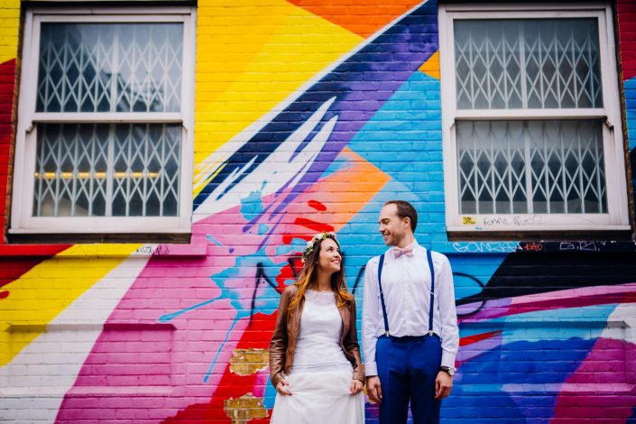 wedding photographer in shoreditch and brick lane, london
