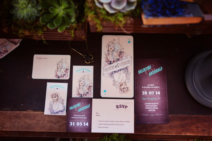 faire-part mariage steampunk boheme
