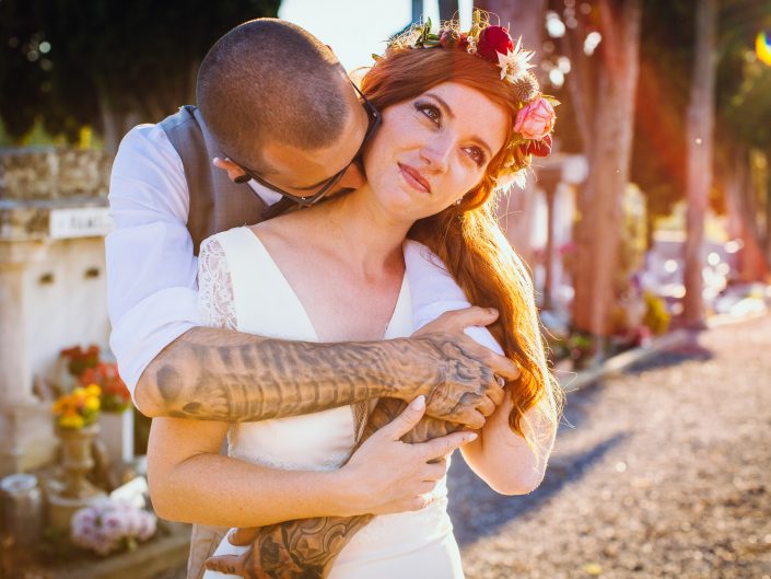 mariés tatoués, photographe mariage cool et original
