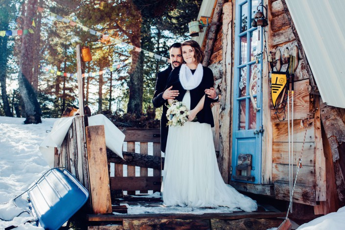 mariage hiver village nordique Angaka à Beille