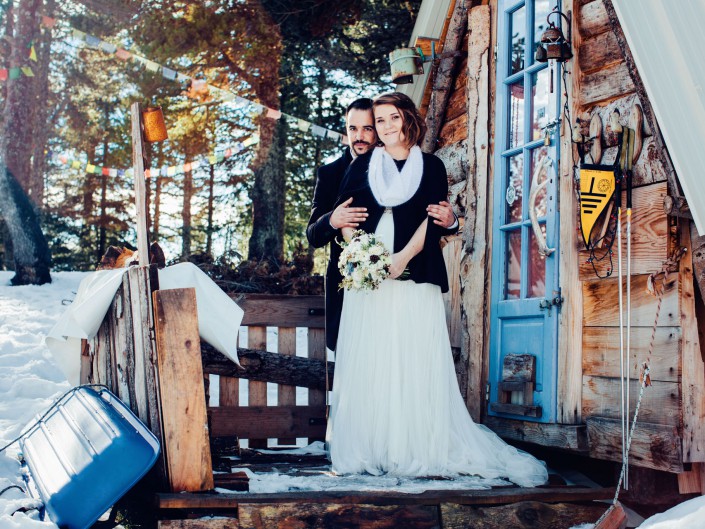 mariage hiver village nordique Angaka à Beille