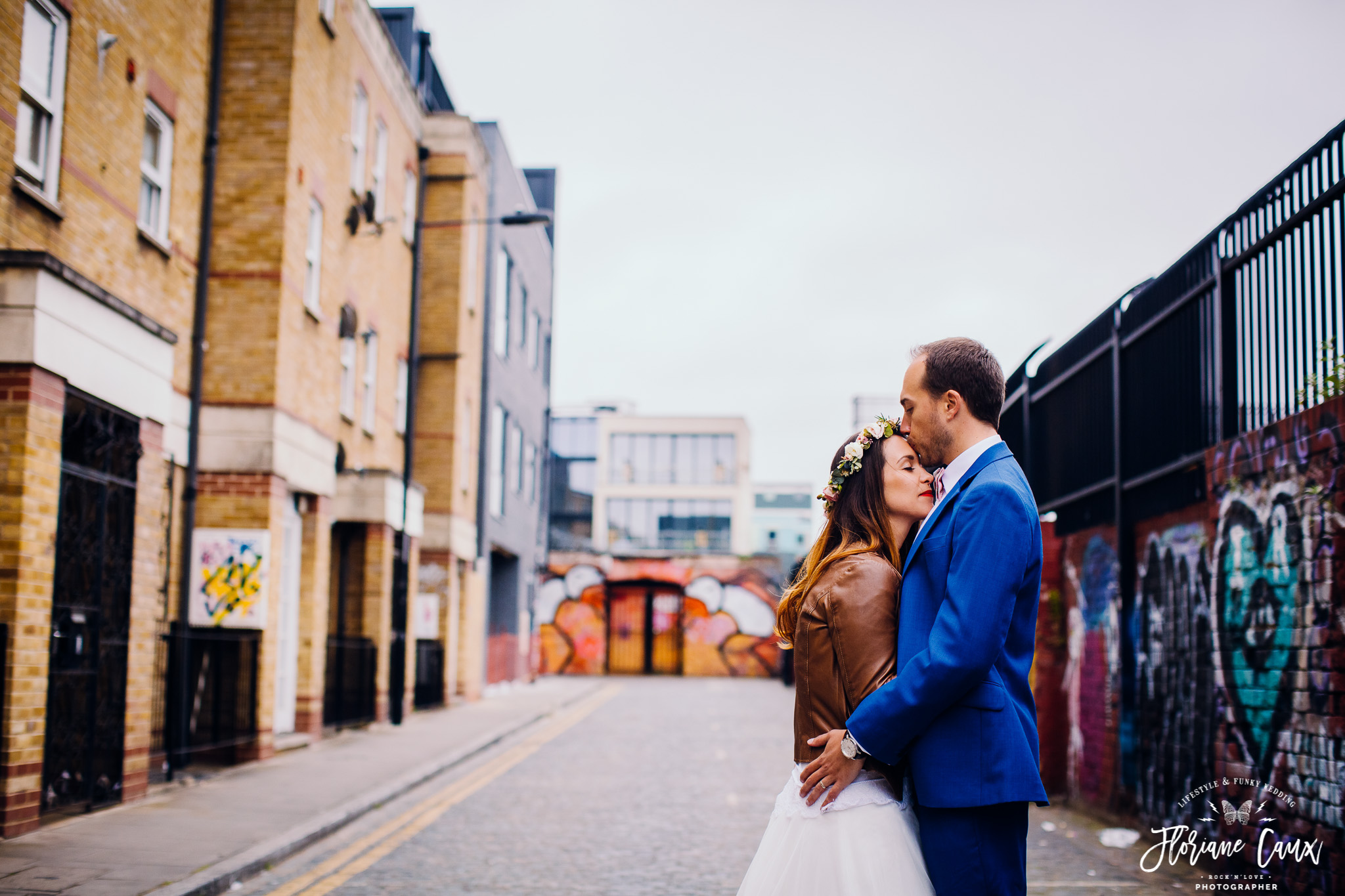crazy trash the dress in Brick Lane London