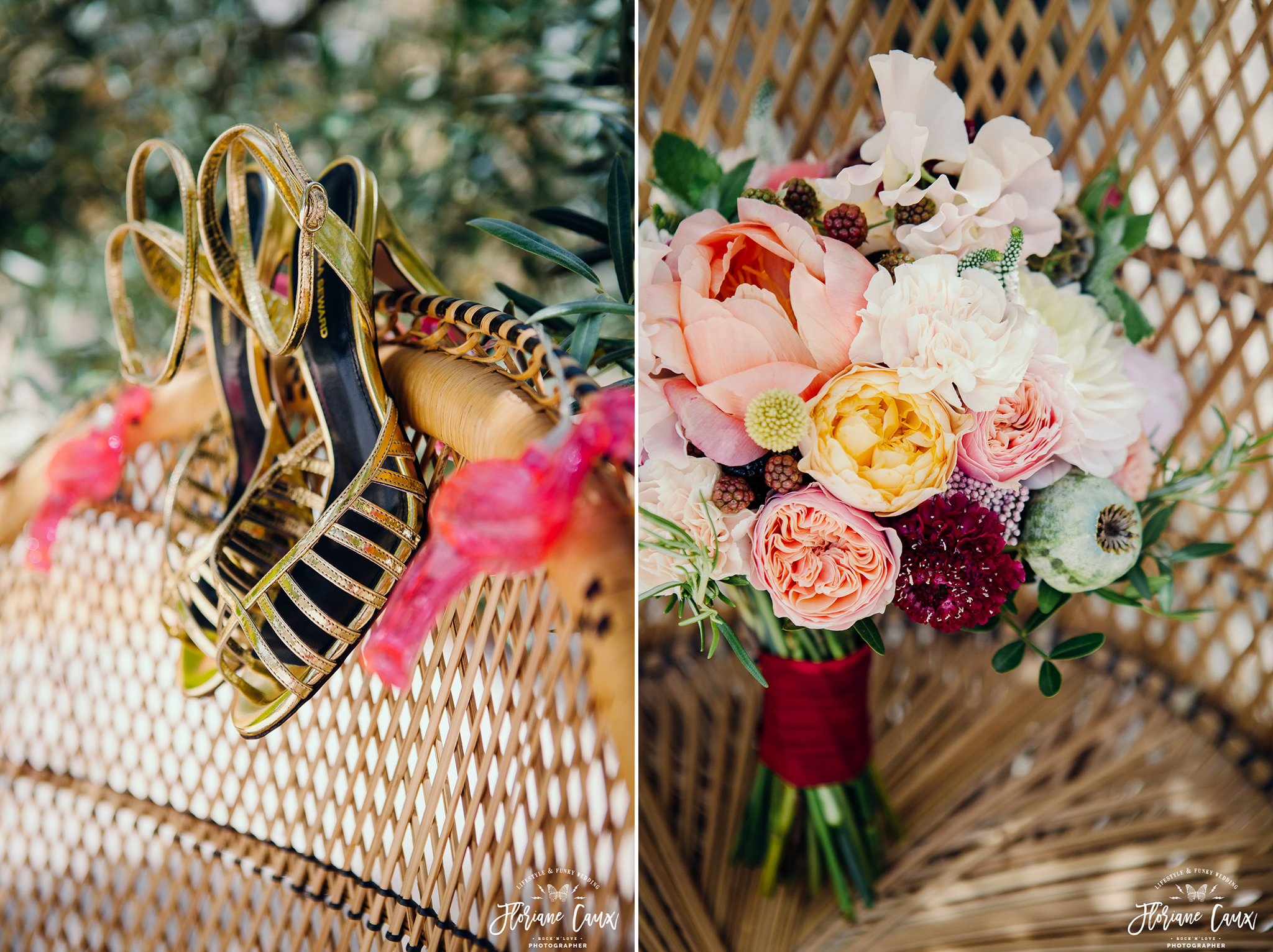 bouquet de mariée au Domaine de Blanche Fleur