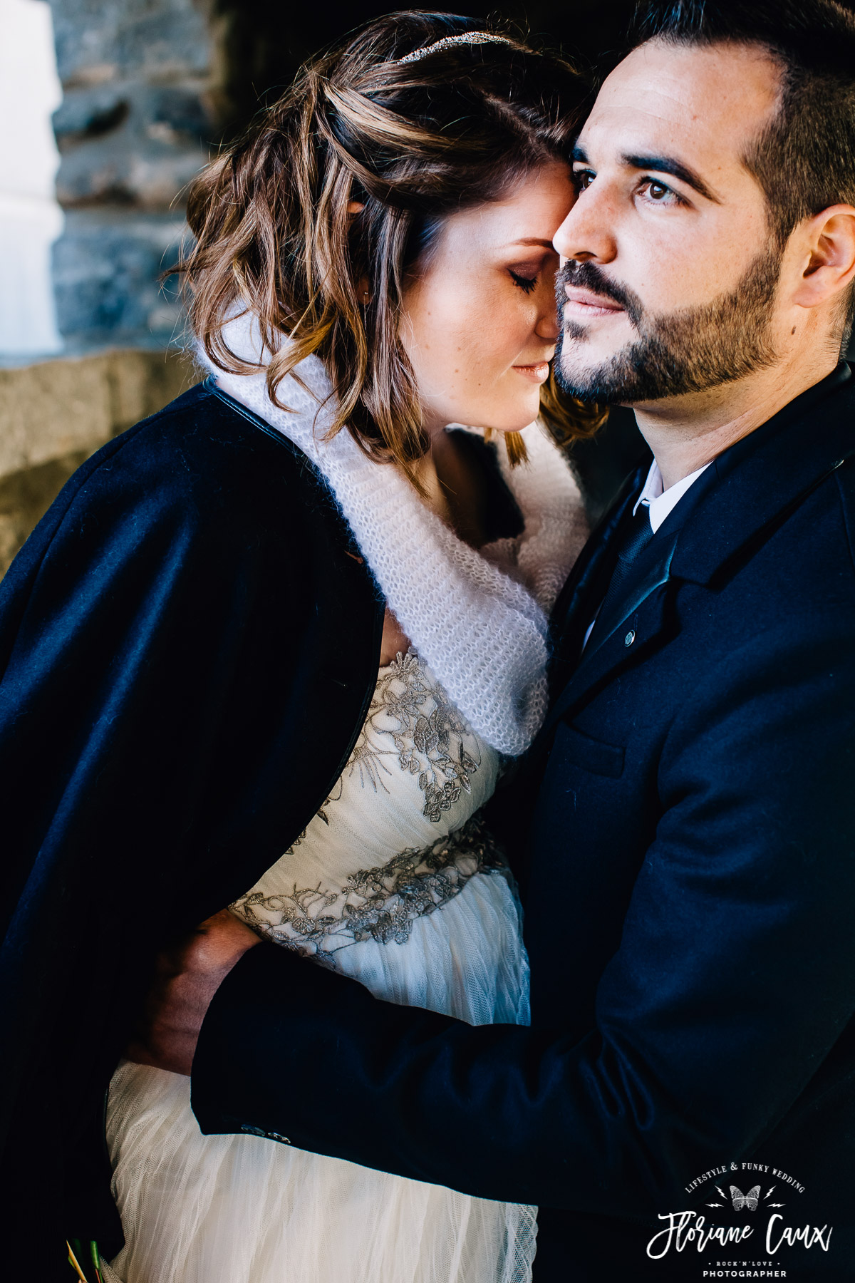 photo de couple mariée enceinte de 5 mois