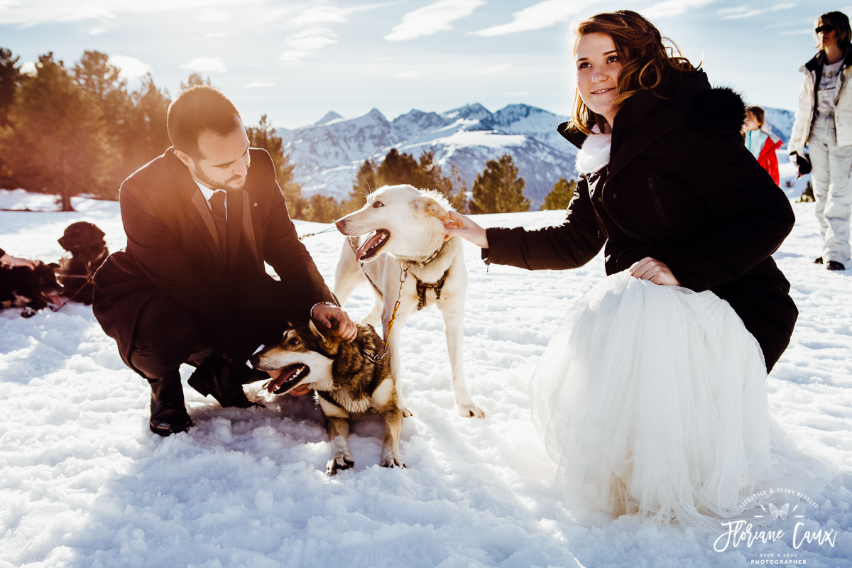mariage en hiver village nordique Angaka à Beille 09