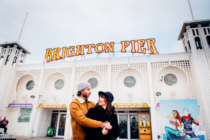 séance photo couple shoot brighton pier