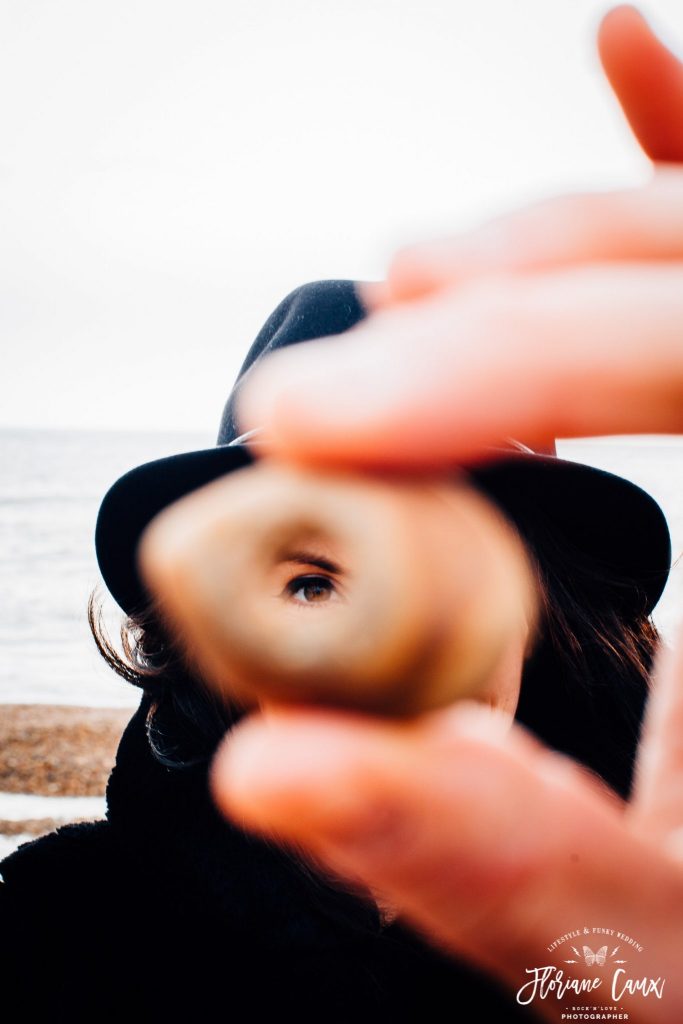 pebble beach brighton wedding photo