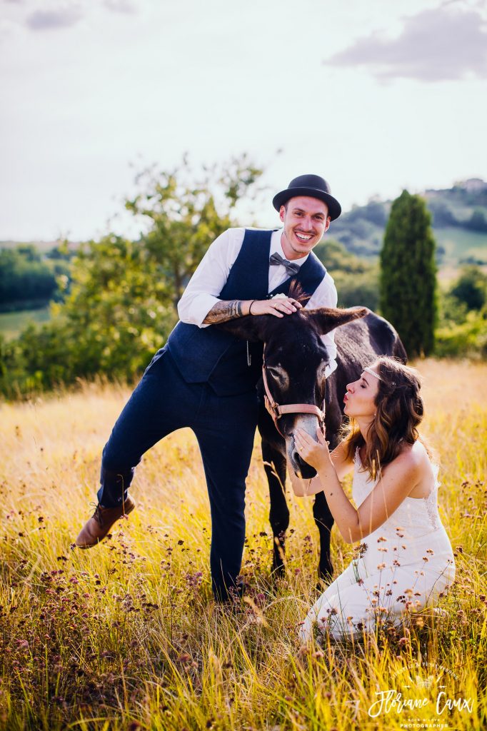 photo de couple mariage rock