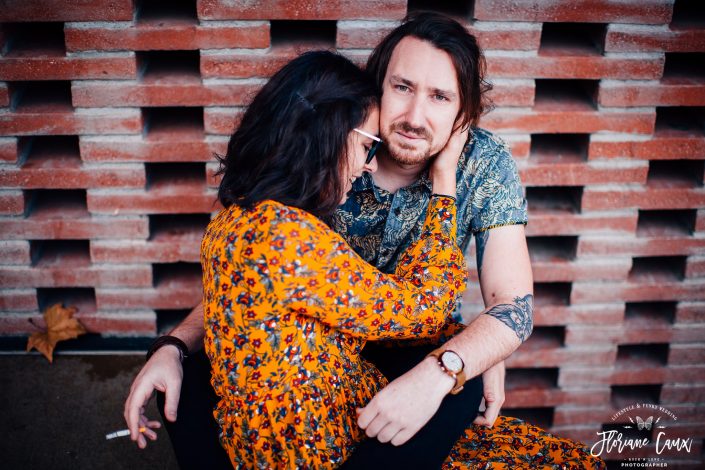 seance photo couple rock et tatoués toulouse