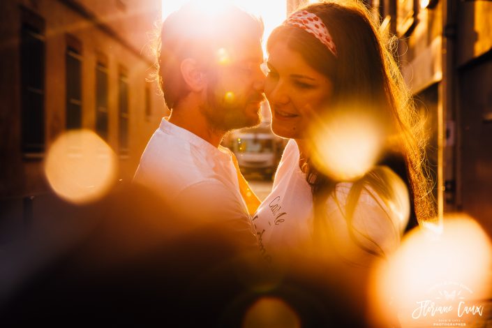 photographe mariage toulouse séance engagement coucher de soleil