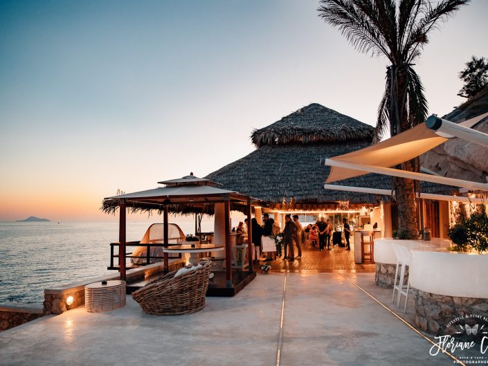 thros wave bar Santorini wedding