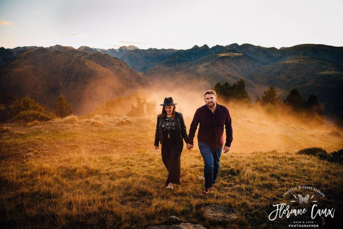 photographe ariège photos de couple avec fumigène