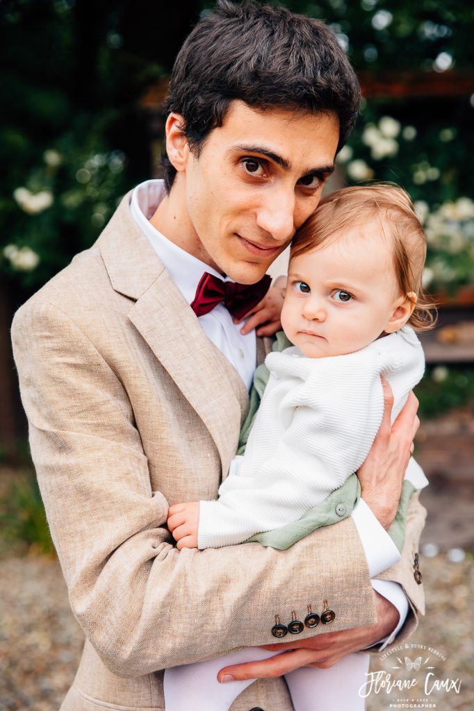 le marié et sa fille, mariage à la cave des anges