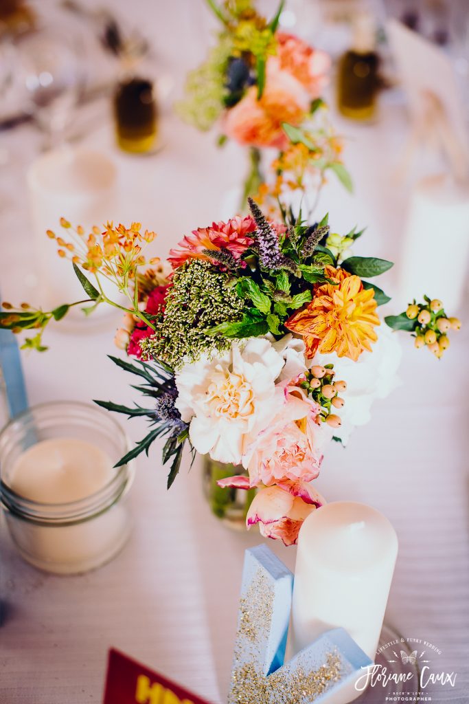 centre de table fleurs poppy figue