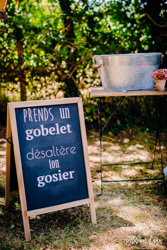 prends un gobelet désaltère ton gosier deco mariage